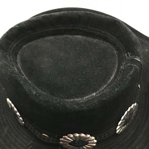 Henschel Black Suede Cowgirl Hat with Concho Band - Medium main image 9